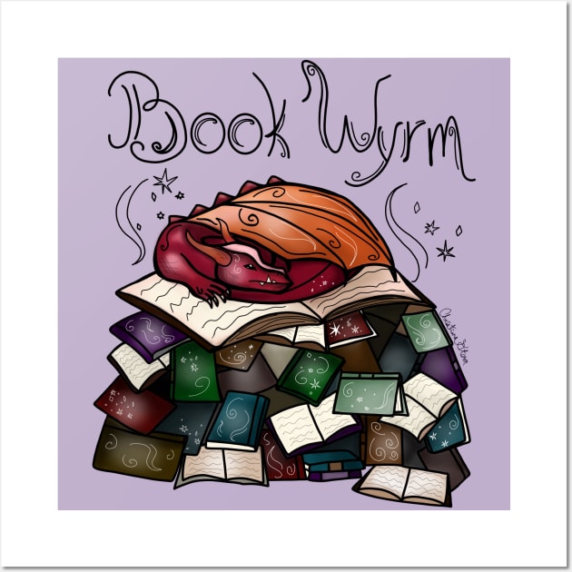 Book Wyrm Wall Art by Custom Baubles & Designs